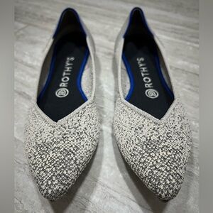 Rothy's Pearl Metallic Points Size 8